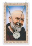 24'' St. Pio Holy Card & Pendant